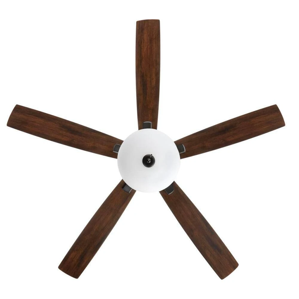Hampton Bay Abbeywood 60 in. LED Matte Black Smart Hubspace Ceiling Fan with Light and Remote 6 Hampton Bay Abbeywood 60 in. LED Matte Black Smart Hubspace Ceiling Fan with Light and Remote - Image 6