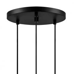 Hampton Bay Regan 3-Light Matte Black Pendant Hanging Light with Clear Glass Shades, Industrial Kitchen Pendant Lighting -Hampton Bay Shop matte black hampton bay chandeliers hd4969c3 1d 1000