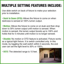 Hampton Bay Greenhaven 11 in. 1-Light Black Motion Sensing LED Outdoor Flush Mount Light Color Selectable Ceiling Light 830 Lumens 14 Hampton Bay Greenhaven 11 in. 1-Light Black Motion Sensing LED Outdoor Flush Mount Light Color Selectable Ceiling Light 830 Lumens -Hampton Bay Shop matte black hampton bay outdoor flush mount lights 564281011 1d 1000