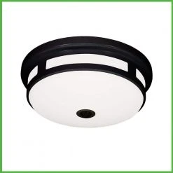 Hampton Bay Greenhaven 11 in. 1-Light Black Motion Sensing LED Outdoor Flush Mount Light Color Selectable Ceiling Light 830 Lumens 19 Hampton Bay Greenhaven 11 in. 1-Light Black Motion Sensing LED Outdoor Flush Mount Light Color Selectable Ceiling Light 830 Lumens -Hampton Bay Shop matte black hampton bay outdoor flush mount lights 564281011 44 1000