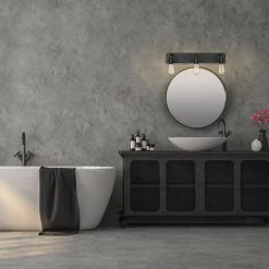 Hampton Bay Northvale 24 in. 3-Light Matte Black Industrial Bathroom Vanity Light 15 Hampton Bay Northvale 24 in. 3-Light Matte Black Industrial Bathroom Vanity Light -Hampton Bay Shop matte black hampton bay vanity lighting 51888 31 1000