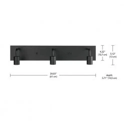 Hampton Bay Northvale 24 in. 3-Light Matte Black Industrial Bathroom Vanity Light 14 Hampton Bay Northvale 24 in. 3-Light Matte Black Industrial Bathroom Vanity Light -Hampton Bay Shop matte black hampton bay vanity lighting 51888 fa 1000