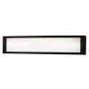 Hampton Bay Woodbury 24.6 in. 1-Light Matte Black Integrated LED Bathroom Vanity Light Bar with Frosted Acrylic Shade