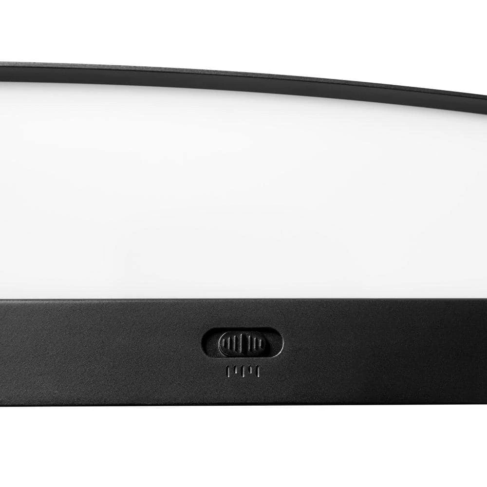 Hampton Bay Woodbury 24.6 in. 1-Light Matte Black Integrated LED Bathroom Vanity Light Bar with Frosted Acrylic Shade 6 Hampton Bay Woodbury 24.6 in. 1-Light Matte Black Integrated LED Bathroom Vanity Light Bar with Frosted Acrylic Shade - Image 6