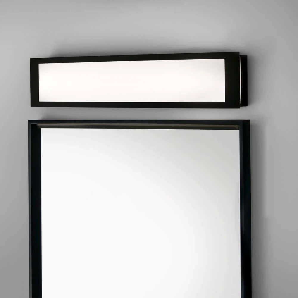 Hampton Bay Woodbury 24.6 in. 1-Light Matte Black Integrated LED Bathroom Vanity Light Bar with Frosted Acrylic Shade 2 Hampton Bay Woodbury 24.6 in. 1-Light Matte Black Integrated LED Bathroom Vanity Light Bar with Frosted Acrylic Shade - Image 2