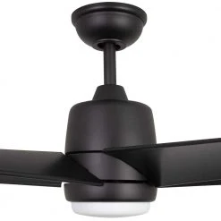 Hampton Bay Mena 54 in. White Color Changing Integrated LED Indoor/Outdoor Matte Black Ceiling Fan with Light Kit and Remote Control 16 Hampton Bay Mena 54 in. White Color Changing Integrated LED Indoor/Outdoor Matte Black Ceiling Fan with Light Kit and Remote Control -Hampton Bay Shop matte black with matte black blades hampton bay ceiling fans with lights 99919 40 1000