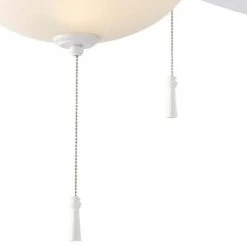 Hampton Bay North Pond 52 in. Indoor/Outdoor LED Matte White Ceiling Fan with Light Kit, Reversible Motor and Reversible Blades -Hampton Bay Shop matte white hampton bay ceiling fans with lights 59216 1f 1000