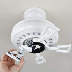 Hampton Bay North Pond 52 in. Indoor/Outdoor LED Matte White Ceiling Fan with Light Kit, Reversible Motor and Reversible Blades -Hampton Bay Shop matte white hampton bay ceiling fans with lights 59216 4f 1000