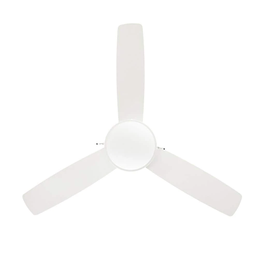 Hampton Bay Caprice 44 in. Integrated LED Indoor Matte White Ceiling Fan with Light Kit 3 Hampton Bay Caprice 44 in. Integrated LED Indoor Matte White Ceiling Fan with Light Kit - Image 3