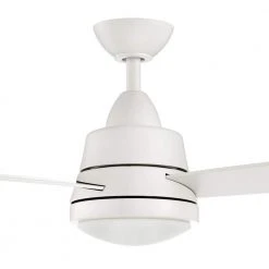 Hampton Bay Caprice 52 in. Integrated LED Indoor Matte White Ceiling Fan with Light Kit and Remote Control -Hampton Bay Shop matte white hampton bay ceiling fans with lights sw19151r mwh 40 1000