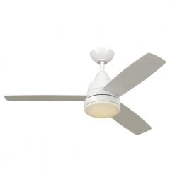 Hampton Bay Caprice 52 in. Integrated LED Indoor Matte White Ceiling Fan with Light Kit and Remote Control -Hampton Bay Shop matte white hampton bay ceiling fans with lights sw19151r mwh c3 1000