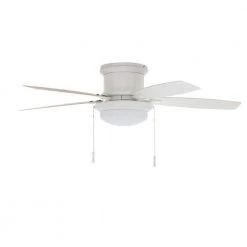 Hampton Bay Roanoke 48 in. LED Indoor/Outdoor Matte White Ceiling Fan with Light Kit -Hampton Bay Shop matte white hampton bay ceiling fans with lights yg216 mwh 66 1000