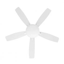 Hampton Bay Roanoke 48 in. LED Indoor/Outdoor Matte White Ceiling Fan with Light Kit -Hampton Bay Shop matte white hampton bay ceiling fans with lights yg216 mwh 77 1000