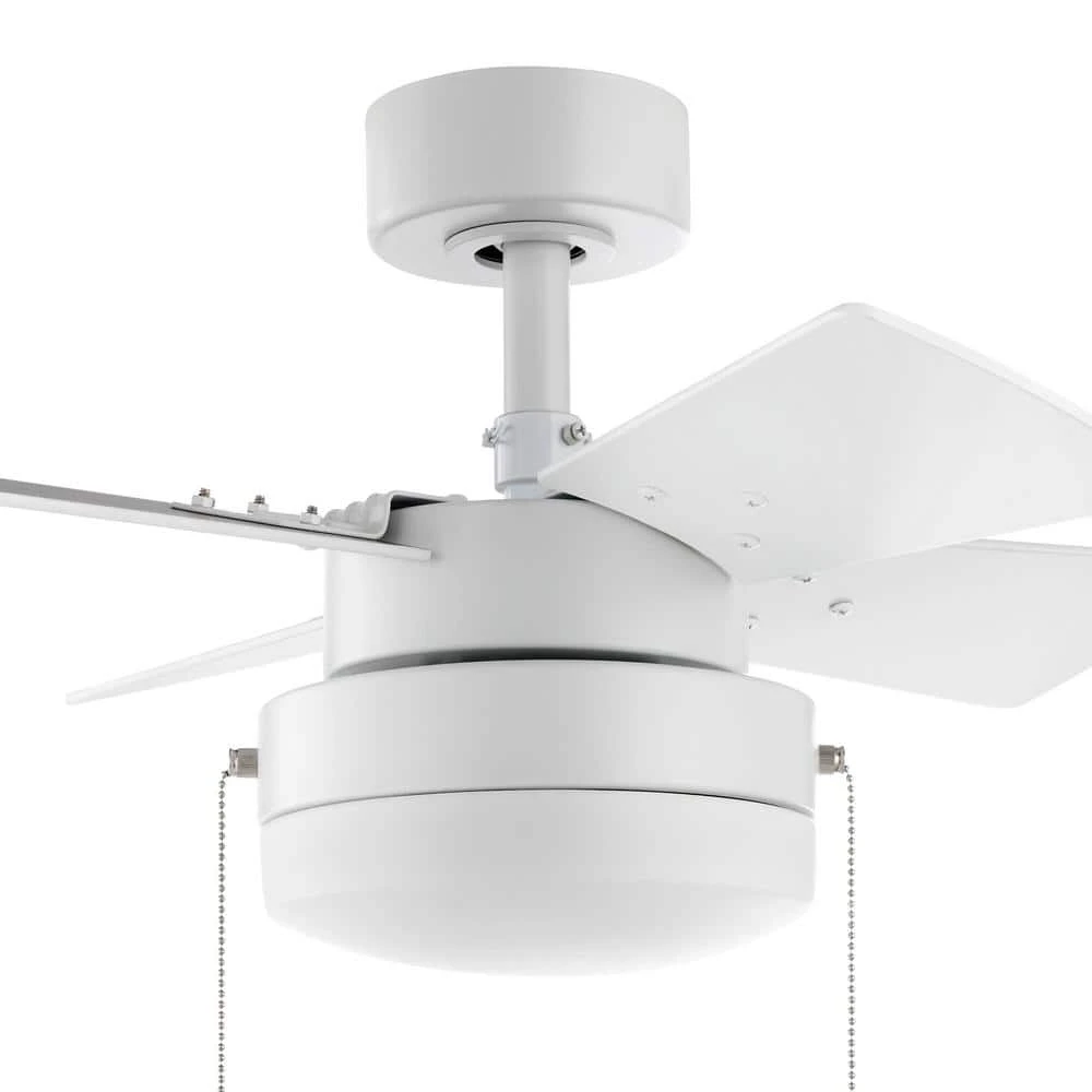 Hampton Bay Metarie II 24 in. LED Matte White Smart Hubspace Ceiling Fan with Light and Remote 3 Hampton Bay Metarie II 24 in. LED Matte White Smart Hubspace Ceiling Fan with Light and Remote - Image 3