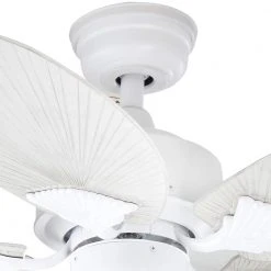 Hampton Bay Lillycrest 52 in. Indoor/Outdoor Matte White Ceiling Fan with Downrod and Reversible Motor; Light Kit Adaptable -Hampton Bay Shop matte white hampton bay ceiling fans without lights 32718 4f 1000