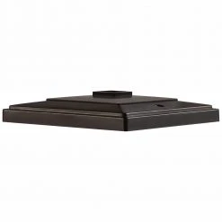 Hampton Bay Solar 15 Lumens Mediterranean Bronze Outdoor Integrated LED 3000K Warm White Landscape Post Cap Light -Hampton Bay Shop mediterranean bronze hampton bay deck post lights 84044 1d 1000