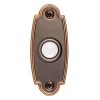 Hampton Bay Wired LED Illuminated Doorbell Push Button, Mediterranean Bronze