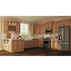 Hampton Bay Hampton Assembled 36x34.5x24 in. Blind Base Corner Kitchen Cabinet in Medium Oak 25 Hampton Bay Hampton Assembled 36x34.5x24 in. Blind Base Corner Kitchen Cabinet in Medium Oak -Hampton Bay Shop medium oak hampton bay assembled kitchen cabinets kbbc45 mo 44 1000