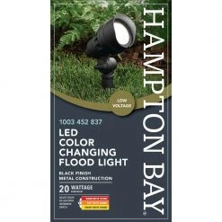 Hampton Bay 4.5-Watt Millennium Black Adjustable Light Color Outdoor Integrated LED Landscape Flood Light 11 Hampton Bay 4.5-Watt Millennium Black Adjustable Light Color Outdoor Integrated LED Landscape Flood Light -Hampton Bay Shop millennium black hampton bay landscape flood lights iwh1501ls 6 1f 1000