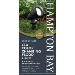 Hampton Bay 4.5-Watt Millennium Black Adjustable Light Color Outdoor Integrated LED Landscape Flood Light 12 Hampton Bay 4.5-Watt Millennium Black Adjustable Light Color Outdoor Integrated LED Landscape Flood Light -Hampton Bay Shop millennium black hampton bay landscape flood lights iwh1501ls 6 44 1000