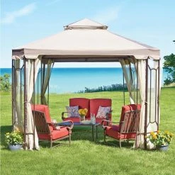 Hampton Bay 10 ft. x 10 ft. Outdoor Patio Cottleville Gazebo -Hampton Bay Shop multi hampton bay gazebos gfs00744a 40 1000