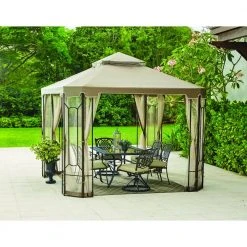 Hampton Bay 10 ft. x 10 ft. Outdoor Patio Cottleville Gazebo -Hampton Bay Shop multi hampton bay gazebos gfs00744a 66 1000
