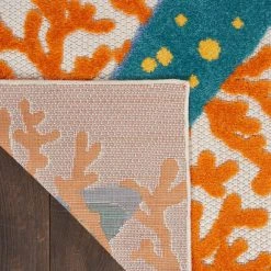 Hampton Bay Aloha Multicolor 5 ft. 3 in. x 7 ft. 5 in. Floral Modern Indoor/Outdoor Area Rug -Hampton Bay Shop multicolor hampton bay area rugs 828767 66 1000