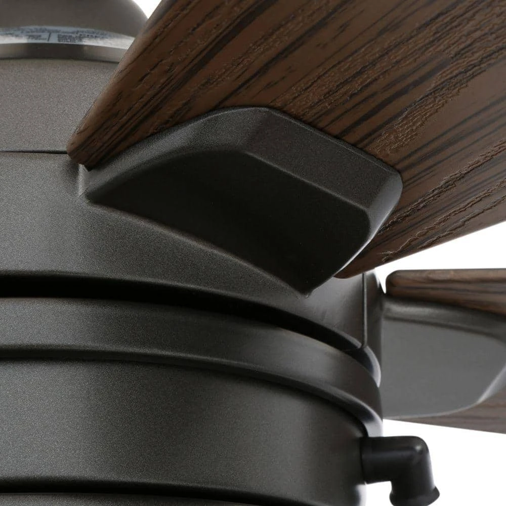 Hampton Bay Seaport 52 in. LED Indoor/Outdoor Natural Iron Ceiling Fan with Light Kit 5 Hampton Bay Seaport 52 in. LED Indoor/Outdoor Natural Iron Ceiling Fan with Light Kit - Image 5