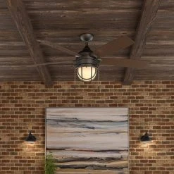 Hampton Bay Seaport 52 in. LED Indoor/Outdoor Natural Iron Ceiling Fan with Light Kit 21 Hampton Bay Seaport 52 in. LED Indoor/Outdoor Natural Iron Ceiling Fan with Light Kit -Hampton Bay Shop natural iron hampton bay ceiling fans with lights al634 ni 31 1000