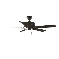 Hampton Bay Barrow Island 52 in. Natural Iron Smart Hubspace Ceiling Fan with Remote