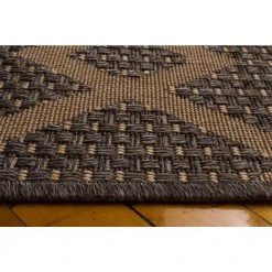 Hampton Bay Santorini Chevron Diamonds Natural/Pebble 8 ft. x 10 ft. Indoor/Outdoor Area Rug -Hampton Bay Shop natural pebble hampton bay outdoor rugs 1702up80 106p 40 1000