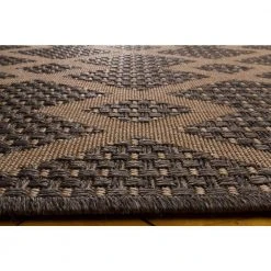 Hampton Bay Santorini Chevron Diamonds Natural/Pebble 8 ft. x 10 ft. Indoor/Outdoor Area Rug -Hampton Bay Shop natural pebble hampton bay outdoor rugs 1702up80 106p 4f 1000