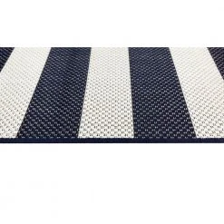 Hampton Bay Nautical Stripes Navy 8 ft. x 10 ft. Indoor/Outdoor Area Rug -Hampton Bay Shop navy hampton bay outdoor rugs 3002408 4f 1000