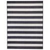 Hampton Bay Nautical Stripes Navy 8 ft. x 10 ft. Indoor/Outdoor Area Rug