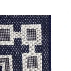 Hampton Bay Chain Border Navy 8 ft. x 10 ft. Indoor/Outdoor Area Rug -Hampton Bay Shop navy hampton bay outdoor rugs 3004154 a0 1000