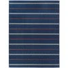 Hampton Bay Stripes Navy 5 ft. 3 in. x 7 ft. Indoor/Outdoor Area Rug