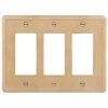 Hampton Bay Brown 3-Gang GFCI Wall Plate (1-Pack)