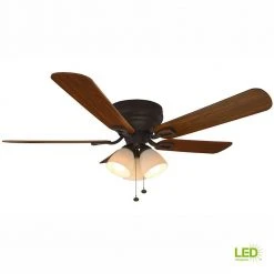Hampton Bay Blair 52 in. LED Indoor Oil-Rubbed Bronze Ceiling Fan with Light Kit 18 Hampton Bay Blair 52 in. LED Indoor Oil-Rubbed Bronze Ceiling Fan with Light Kit -Hampton Bay Shop oil rubbed bronze hampton bay ceiling fans with lights 51732 4f 1000