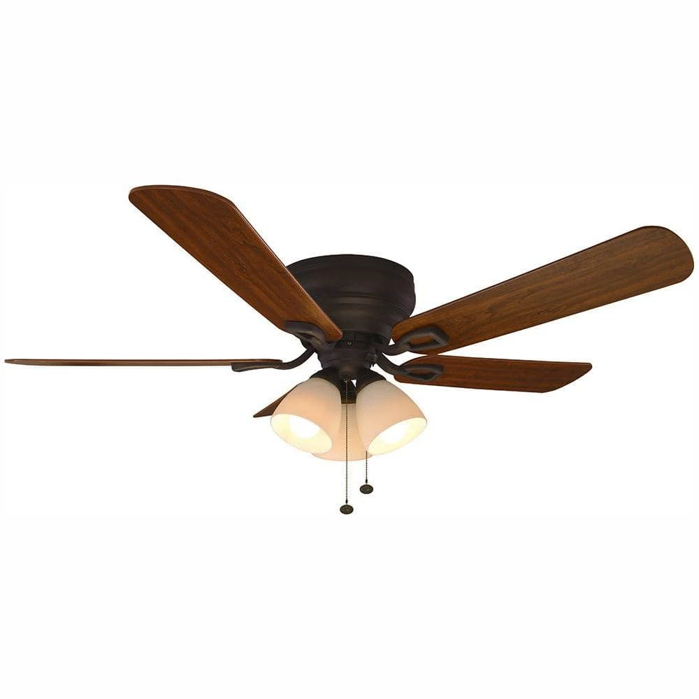 Hampton Bay Blair 52 in. LED Indoor Oil-Rubbed Bronze Ceiling Fan with Light Kit 1 Hampton Bay Blair 52 in. LED Indoor Oil-Rubbed Bronze Ceiling Fan with Light Kit