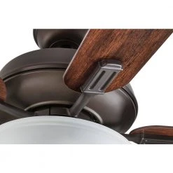 Hampton Bay Larson 52 in. LED Oil Rubbed Bronze Smart Hubspace Ceiling Fan with Light and Remote -Hampton Bay Shop oil rubbed bronze hampton bay ceiling fans with lights al420 orb hs 77 1000