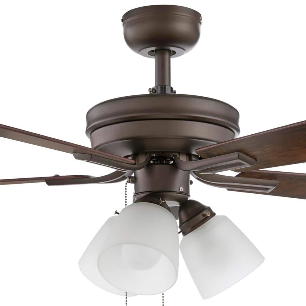 Hampton Bay Sinclair II 44 in. Indoor Oil Rubbed Bronze LED Ceiling Fan with Light 3 Hampton Bay Sinclair II 44 in. Indoor Oil Rubbed Bronze LED Ceiling Fan with Light - Image 3