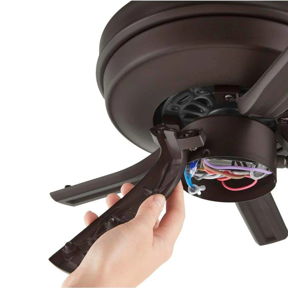 Hampton Bay Sinclair II 44 in. Indoor Oil Rubbed Bronze LED Ceiling Fan with Light 7 Hampton Bay Sinclair II 44 in. Indoor Oil Rubbed Bronze LED Ceiling Fan with Light - Image 7