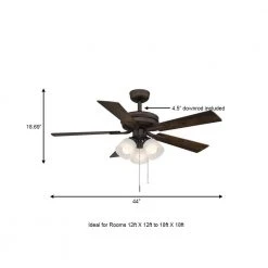 Hampton Bay Sinclair II 44 in. Indoor Oil Rubbed Bronze LED Ceiling Fan with Light 13 Hampton Bay Sinclair II 44 in. Indoor Oil Rubbed Bronze LED Ceiling Fan with Light -Hampton Bay Shop oil rubbed bronze hampton bay ceiling fans with lights al958b eb a0 1000