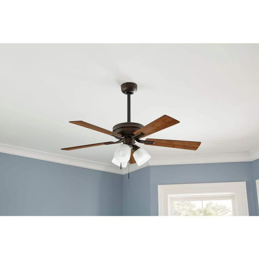 Hampton Bay Sinclair II 44 in. Indoor Oil Rubbed Bronze LED Ceiling Fan with Light 2 Hampton Bay Sinclair II 44 in. Indoor Oil Rubbed Bronze LED Ceiling Fan with Light - Image 2