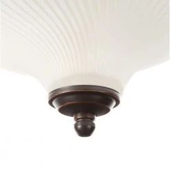 Hampton Bay 11 in. 2-Light Oil-Rubbed Bronze Flush Mount with Frosted Swirl Glass Shade -Hampton Bay Shop oil rubbed bronze hampton bay flush mount lights fzp8012a orb 1d 1000