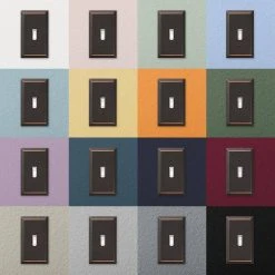 Hampton Bay Aged Bronze Metallic 1-Gang Duplex Steel Wall Plate (6-Pack) 5 Hampton Bay Aged Bronze Metallic 1-Gang Duplex Steel Wall Plate (6-Pack) -Hampton Bay Shop oil rubbed bronze hampton bay outlet wall plates 163ddbhb 6 66 1000