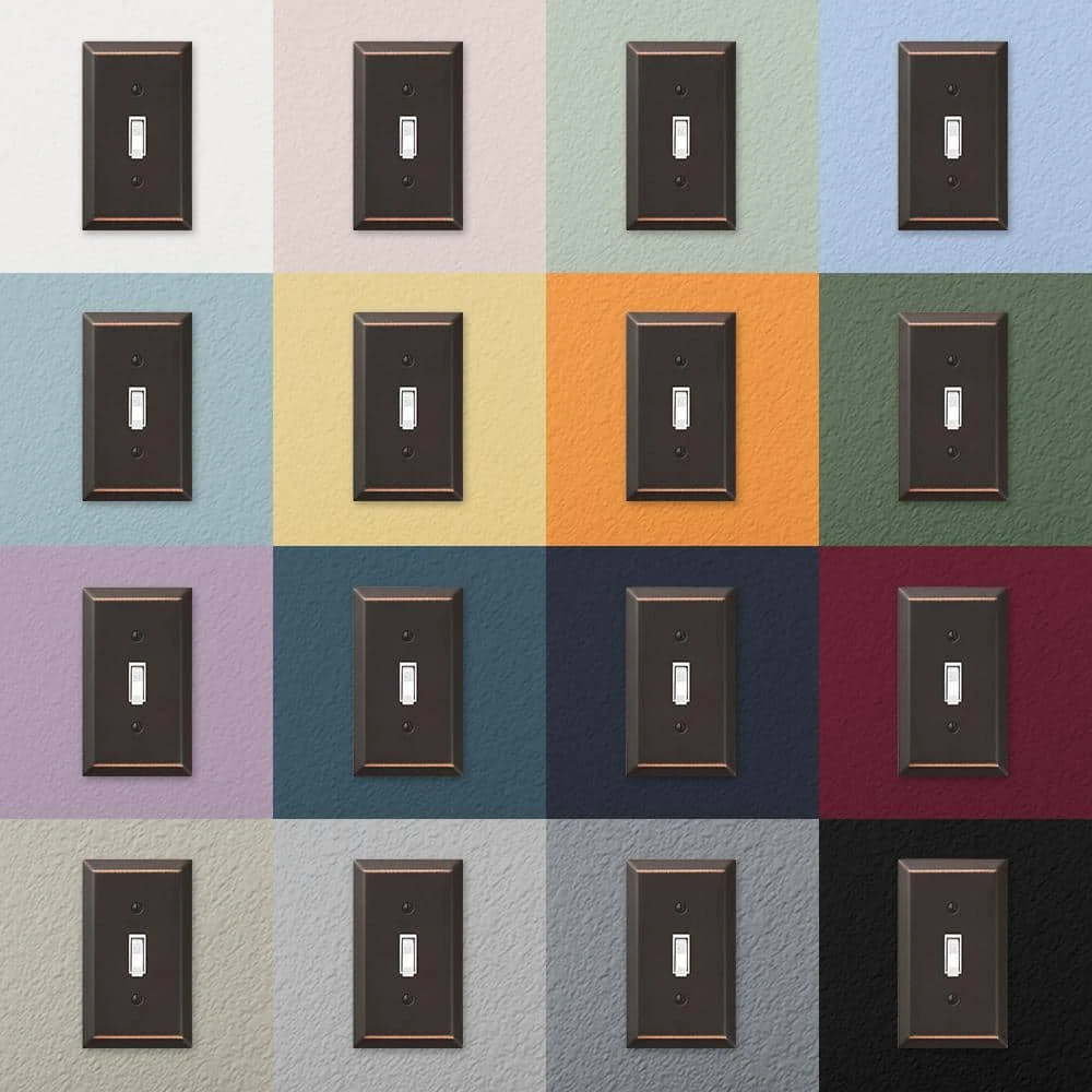 Hampton Bay Aged Bronze Metallic 1-Gang Duplex Steel Wall Plate (6-Pack) 3 Hampton Bay Aged Bronze Metallic 1-Gang Duplex Steel Wall Plate (6-Pack) - Image 3