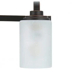 Hampton Bay 3-Light 21 in. Oil-Rubbed Bronze Contemporary Bathroom Vanity Light with Frosted Patterned Glass Shade 18 Hampton Bay 3-Light 21 in. Oil-Rubbed Bronze Contemporary Bathroom Vanity Light with Frosted Patterned Glass Shade -Hampton Bay Shop oil rubbed bronze hampton bay vanity lighting wb1001 vf 66 1000