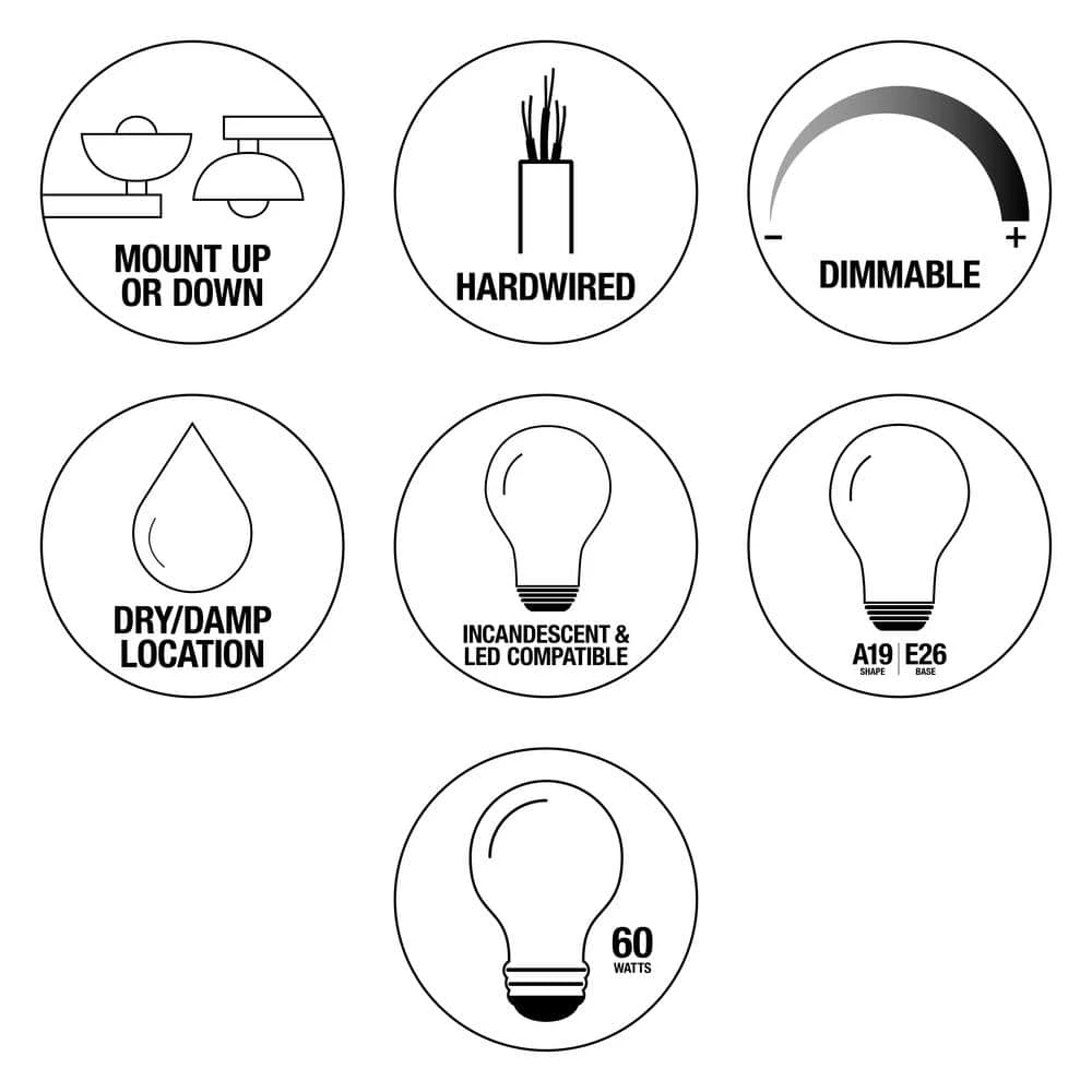 Hampton Bay 3-Light 21 in. Oil-Rubbed Bronze Contemporary Bathroom Vanity Light with Frosted Patterned Glass Shade 4 Hampton Bay 3-Light 21 in. Oil-Rubbed Bronze Contemporary Bathroom Vanity Light with Frosted Patterned Glass Shade - Image 4