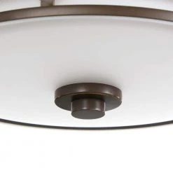 Hampton Bay Portland Court 14 in. 1-Light Oil Rubbed Bronze with Gold Highlights LED Flush Mount -Hampton Bay Shop oil rubbed bronze with gold highlights hampton bay flush mount lights 23984 1d 1000